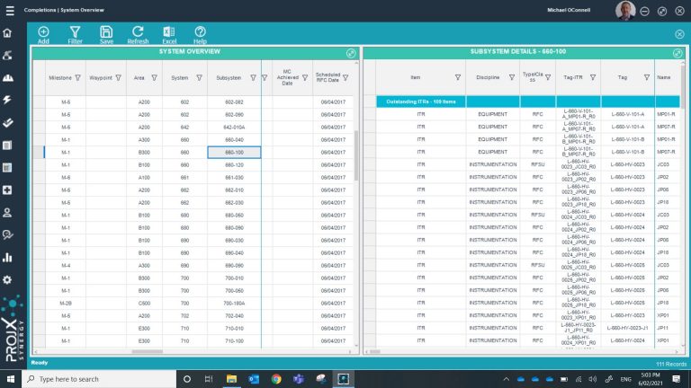 Projx Subsystem Overview